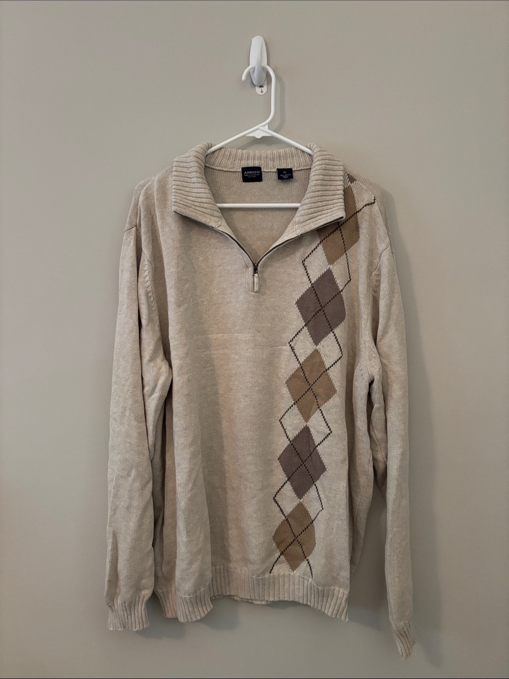 Tan Arrow Quarterzip